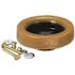 Oatey Johni-Ring 3 in. - 4 in. Jumbo Toilet Wax Ring with Plastic Horn and Extra-Long Brass Toilet Bolts