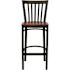 Carnegy Avenue 29 in. Cherry Wood Seat/Black Metal Frame Bar Stool