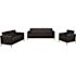 Carnegy Avenue 3-Piece Black Living Room Sets