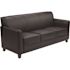 Carnegy Avenue Hercules Diplomat Series 70 in. Flared Arm Faux Leather Bridgewater Rectangle Sofa in Black