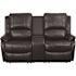 Carnegy Avenue 63 in. Black Faux Leather 2-Seater Bridgewater Sofa with Square Arms