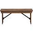 Hercules Series 40 in. x 12 in. Commercial Grade Rustic Solid Pine Folding Bench, Antique Farmhouse Dining Bench
