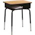 Carnegy Avenue Billie 24" Natural/Black Metal Open Front Desk