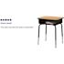 Carnegy Avenue Billie 24" Natural/Black Metal Open Front Desk