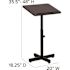Carnegy Avenue 20 in. Rectangular Mahogany Standing Desks with Adjustable Height