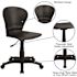 Carnegy Avenue Plastic Adjustable Height Task Chair in Black