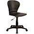 Carnegy Avenue Plastic Adjustable Height Task Chair in Black