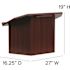 Carnegy Avenue Mahogany Foldable Lecterns