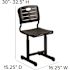 Carnegy Avenue Black Student Desk Chairs