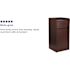 Mahogany Sony Laminate Wood Commercial-Grade Trash Receptacle with Tray Top, Wooden Restaurant Trash Can Cabinet