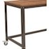 Carnegy Avenue 48 in. Rectangular Brown Oak Computer Desk with Wheels