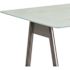 Carnegy Avenue 59 in. Rectangular Frosted Top/White 3 Drawer Computer Desk with File Storage