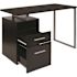 Carnegy Avenue 47 in. Rectangular Dark Ash 2 Drawer Computer Desk with File Storage