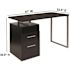 Carnegy Avenue 47 in. Rectangular Dark Ash 2 Drawer Computer Desk with File Storage