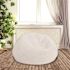 Flash Furniture White Furry Fabric Bean Bag Chair