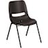 Carnegy Avenue Black Plastic/Black Frame Side Chair
