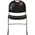 Carnegy Avenue Plastic Stackable Side Chair in Black