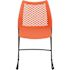 Carnegy Avenue Plastic Stackable Side Chair in Orange