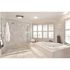 HOMEWERKS 80 CFM Light & Fit Ceiling Mount Bathroom Exhaust Fan with LED Light and Brushed Nickel Finish