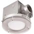 Tosca Decorative Brushed Nickel 80 CFM Ceiling Mount Bathroom Exhaust Fan with LED Light