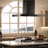 ZLINE Kitchen and Bath 30 in. 400 CFM Convertible Vent Modern Island Mount Range Hood in Black Stainless Steel