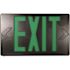 Commercial Electric 14-Watt Equivalent 120-Volt to 277-Volt Integrated LED Black Exit Sign with Ni-Cad 4.8-Volt