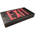 Commercial Electric 14-Watt Equivalent 120-Volt to 277-Volt Integrated LED Black Exit Sign with Ni-Cad 4.8-Volt