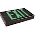 Commercial Electric 14-Watt Equivalent 120-Volt to 277-Volt Integrated LED Black Exit Sign with Ni-Cad 4.8-Volt
