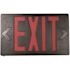Commercial Electric 14-Watt Equivalent 120-Volt to 277-Volt Integrated LED Black Exit Sign with Ni-Cad 4.8-Volt