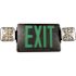 Commercial Electric Combo 14-Watt with NICAD 9.6-Volt Battery Integrated LED Black Exit Sign and Emergency Light
