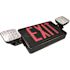 Commercial Electric Combo 14-Watt with NICAD 9.6-Volt Battery Integrated LED Black Exit Sign and Emergency Light
