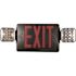Commercial Electric Combo 14-Watt with NICAD 9.6-Volt Battery Integrated LED Black Exit Sign and Emergency Light