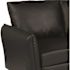 Carnegy Avenue 52.3 in. Black Faux Leather 2-Seater Loveseat with Square Arms
