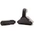 3 in. x 3 in. x 2 in. Black Plastic Commercial Hinge-Based Door Stop (Case of 12 Units)