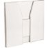 White 4 ft. Folding Portable Event Bar with Top and Middle Shelves, Mobile Laminate Foldable Bar for Parties and Events