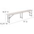Carnegy Avenue White Dining Bench 71 in. .
