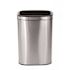 Alpine Industries 10.5 Gal. Stainless Steel Rectangular Liner Touchless Open Top Trash Can with Liner