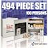 First Aid Only 100-Person 3-Shelf Cabinet 494-Piece First Aid Kit