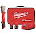 Milwaukee M12 FUEL 12V Lithium-Ion Brushless Cordless 3/8 in. Right Angle Impact Wrench Kit with Two 2.0 Ah Batteries