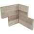 MSI White Oak Multi Splitface Ledger Corner 6 in. x 6 in. Honed Marble Wall Tile (2.5 sq. ft./case)