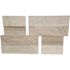 MSI White Oak Multi Splitface Ledger Corner 6 in. x 6 in. Honed Marble Wall Tile (2.5 sq. ft./case)