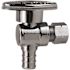 Apollo 1/2 in. PEX-B Barb x 3/8 in. Compression Brass Quarter-Turn Angle Stop Valve Jar, Chrome-Plated Pro Pack (20-Pack)