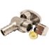Apollo 1/2 in. PEX-B Barb x 3/8 in. Compression Brass Quarter-Turn Angle Stop Valve Jar, Chrome-Plated Pro Pack (20-Pack)