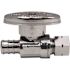 Apollo 1/2 in. PEX-B Barb x 3/8 in. Compression Brass Quarter-Turn Straight Stop Valve Pro Pack, Chrome-Plated (20-Pack)