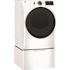 GE 7.8 cu. ft. Smart Front Load Electric Dryer in White with Sanitize Cycle, ENERGY STAR
