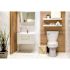 CENTOCO Round Closed Front Toilet Seat with Safety Close in Crane White