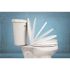 CENTOCO Round Closed Front Toilet Seat with Safety Close in Crane White