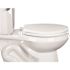 CENTOCO Round Closed Front Toilet Seat with Safety Close Plus Lift and Clean in White
