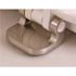 CENTOCO Centocore Elongated Closed Front Toilet Seat in White with Brushed Nickel Hinge