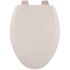 CENTOCO Centocore Elongated Closed Front Toilet Seat in White with Brushed Nickel Hinge